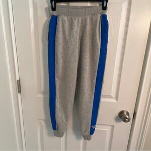 True Religion Sweatpants kids boys girls size Small gray with blue side stripe S